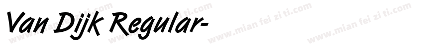 Van Dijk Regular字体转换